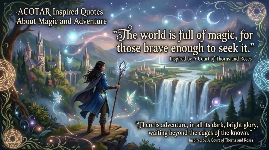 ACOTAR Inspired Quotes About Magic and Adventure