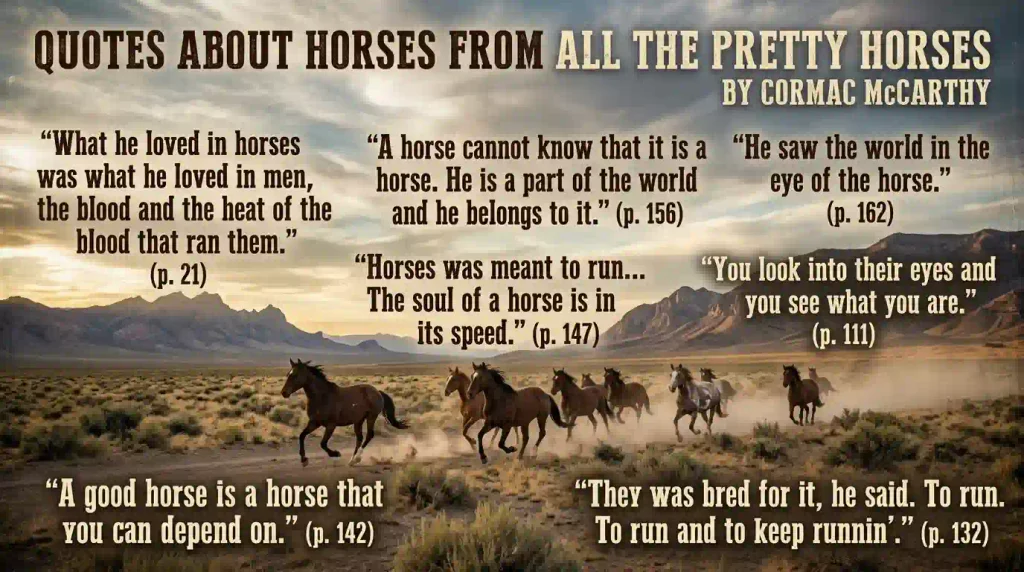 All the Pretty Horses Quotes About Horses