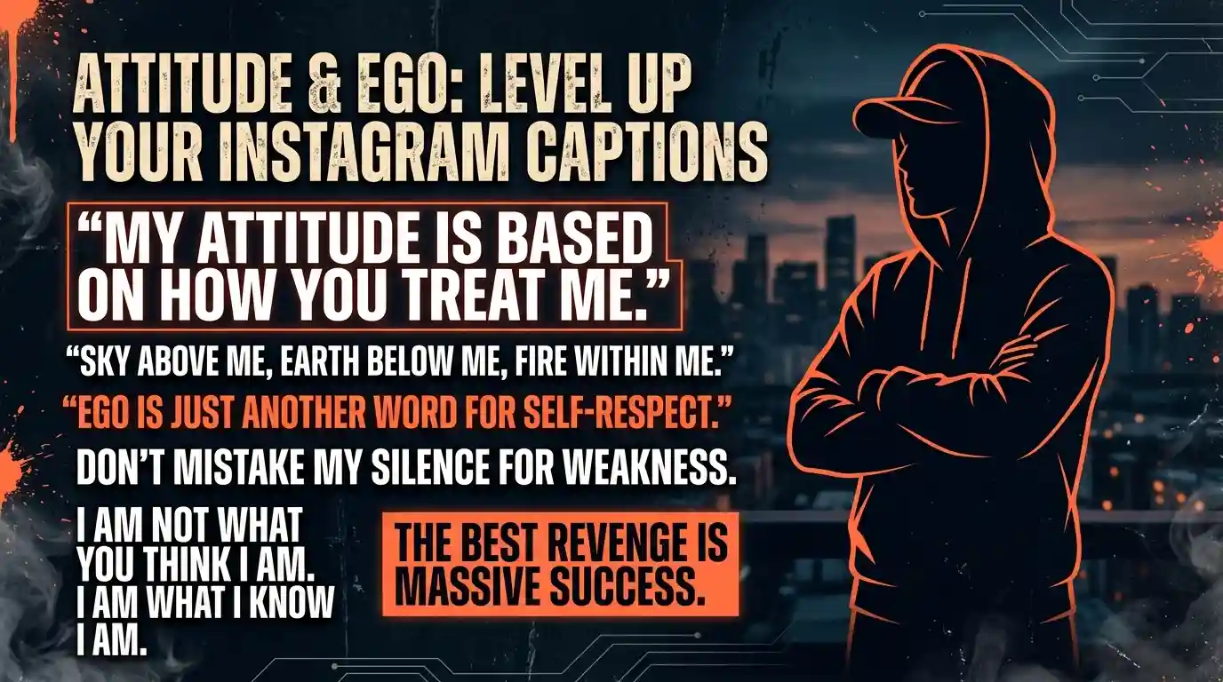 Attitude Ego Quotes for Instagram Captions