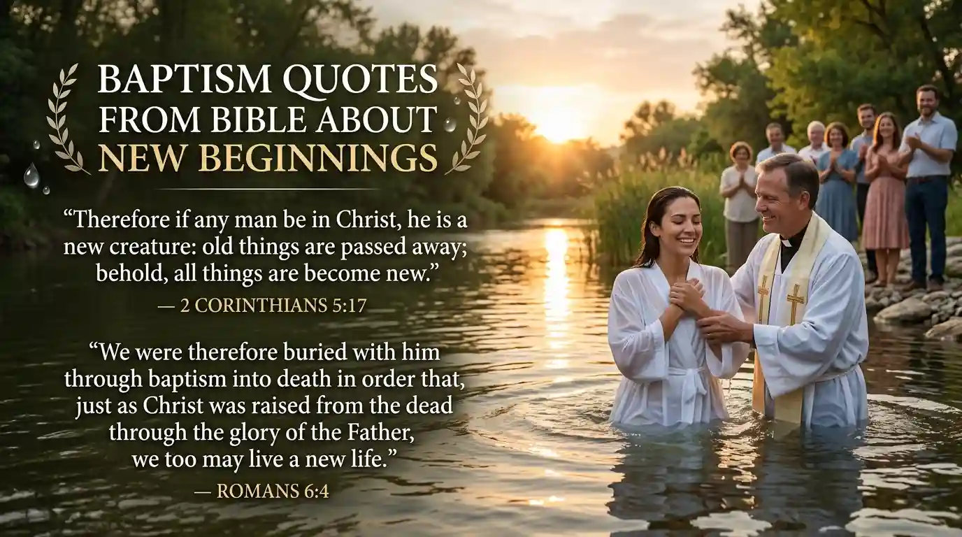 Baptism Quotes From Bible About New Beginnings