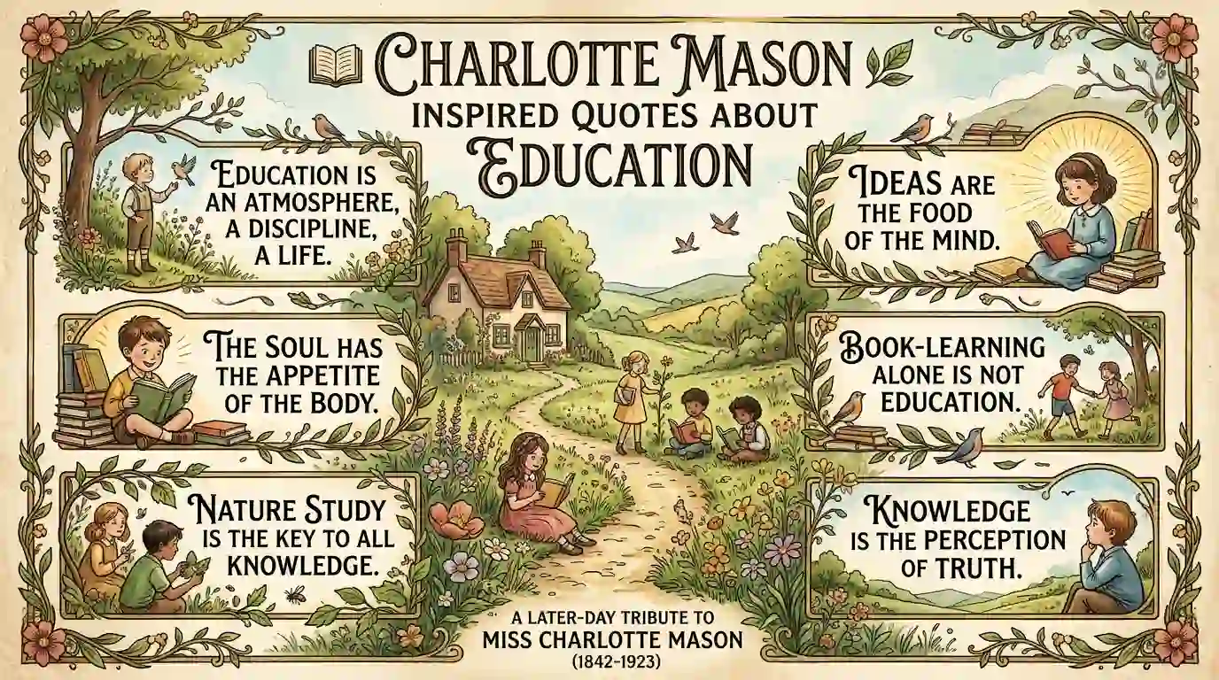 Charlotte Mason Inspired Quotes About Education