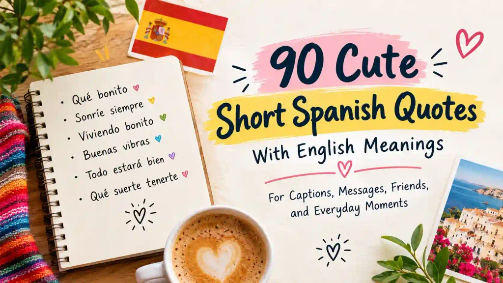 Cute short spanish quotes
