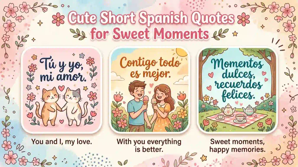 Cute Short Spanish Quotes for Sweet Moments