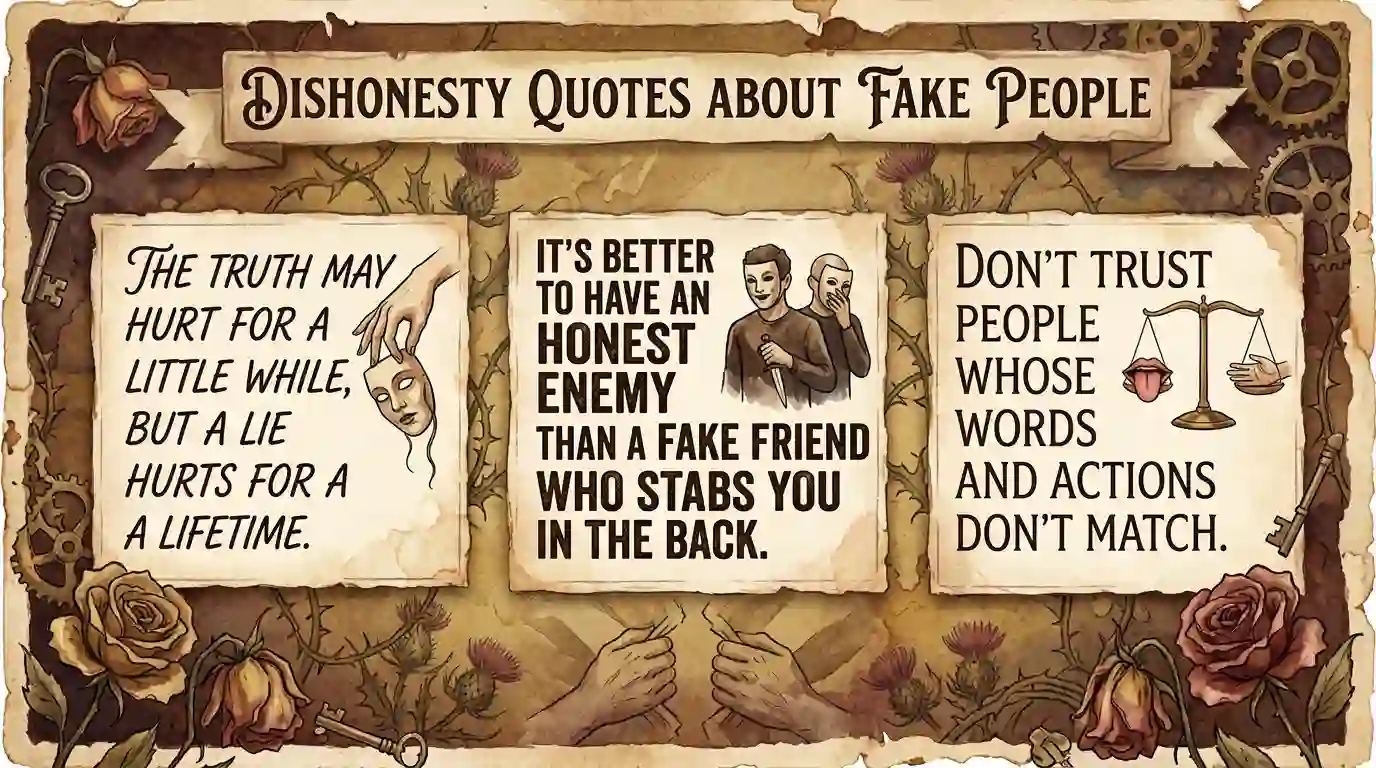 Dishonesty Quotes About Fake People