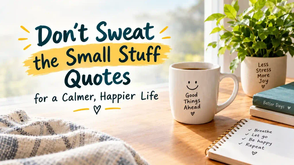 Don't sweat the small stuff quotes