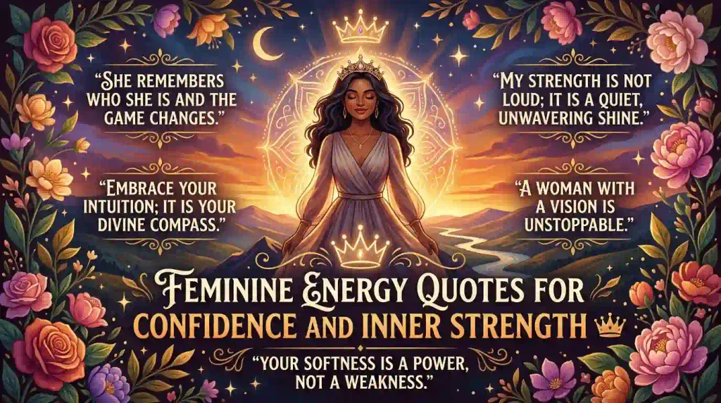 Feminine Energy Quotes for Confidence and Inner Strength