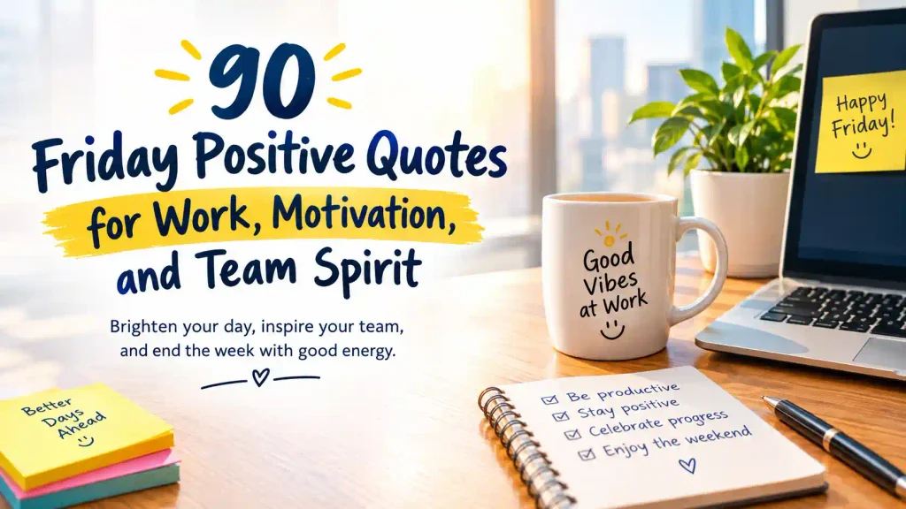 Friday positive quotes for work