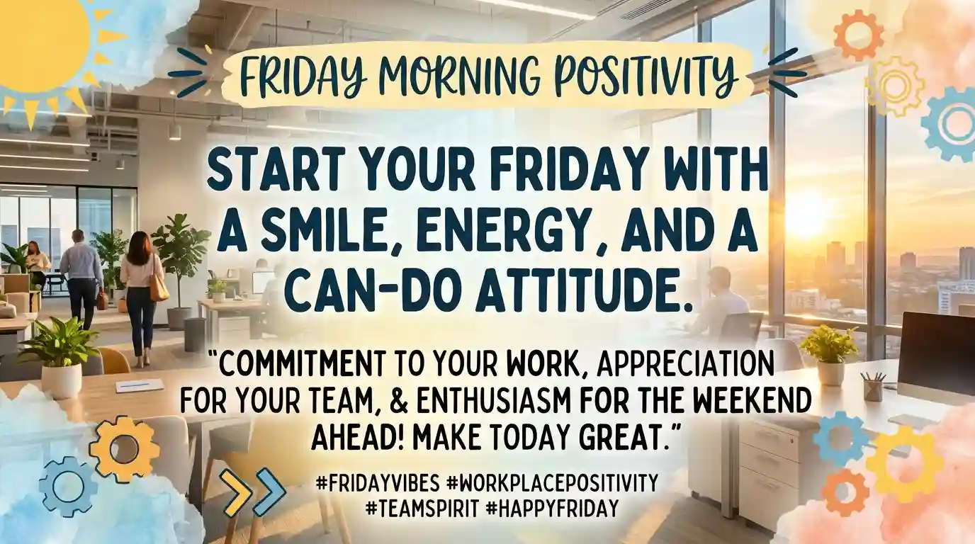 Friday Positive Quotes for Work to Start the Morning