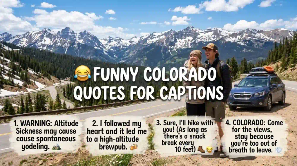 Funny Colorado Quotes for Captions