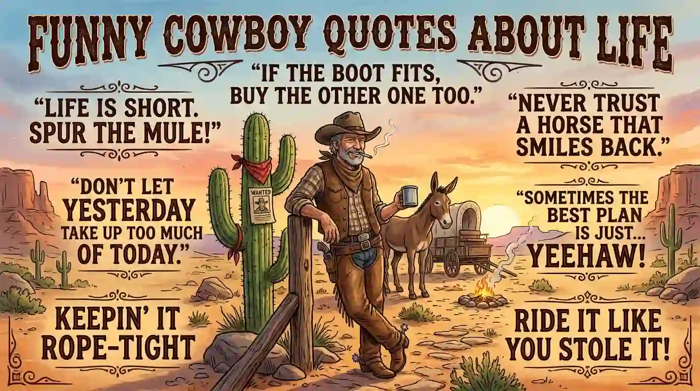 Funny Cowboy Quotes About Life