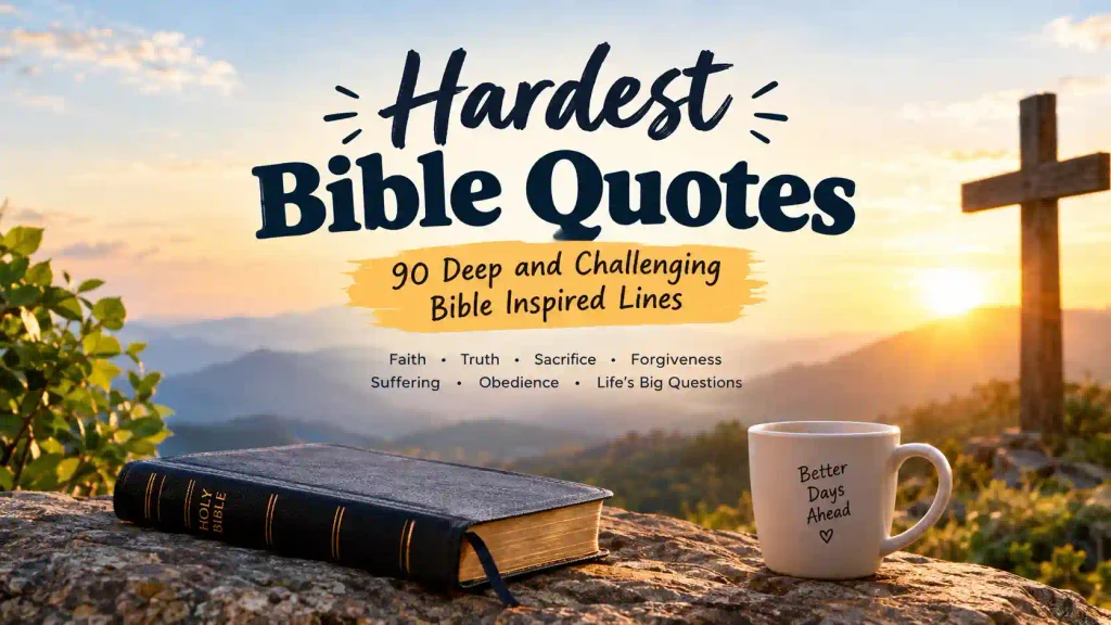 Hardest bible quotes