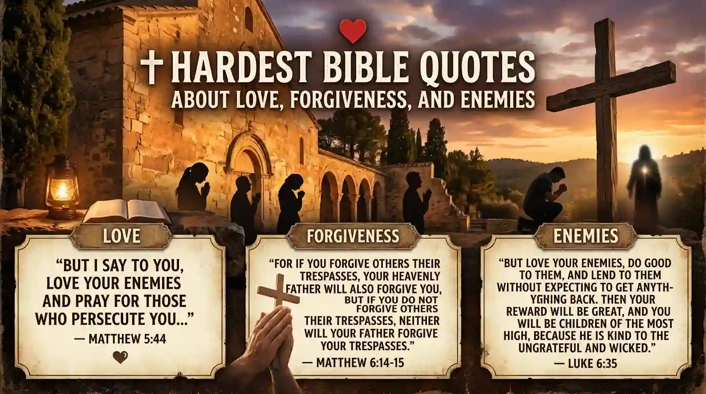 Hardest Bible Quotes About Love, Forgiveness, and Enemies