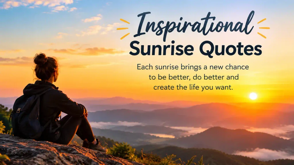 Inspirational sunrise quotes
