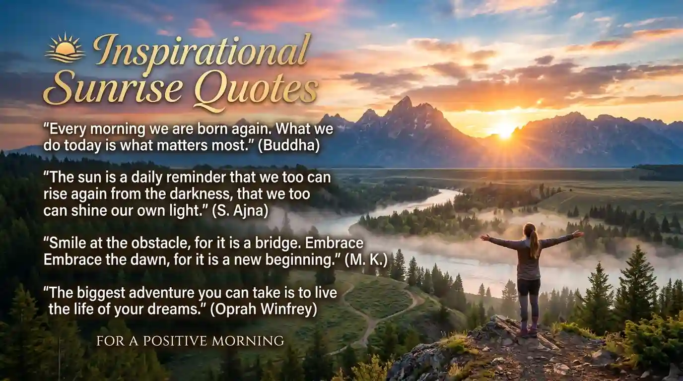 Inspirational Sunrise Quotes for a Positive Morning