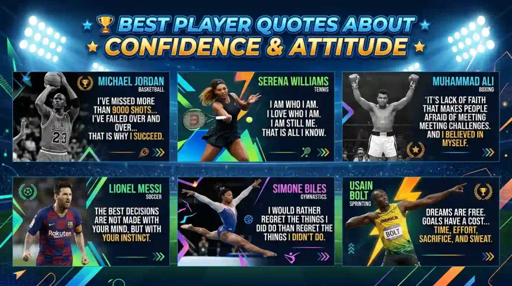 Best Player Quotes About Confidence and Attitude