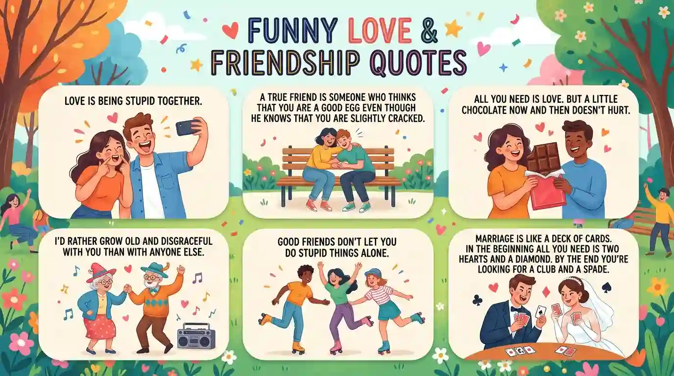 Funny Love and Friendship Quotes