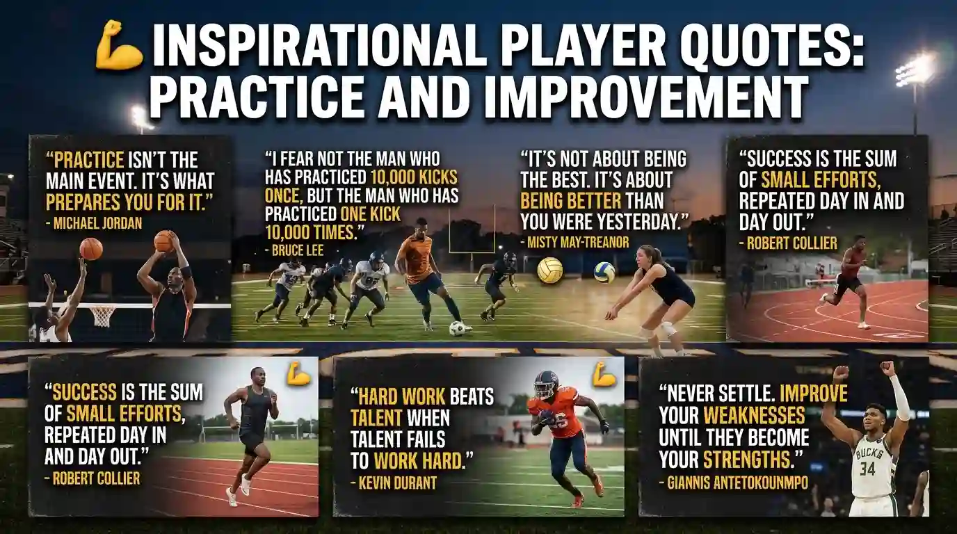 Inspirational Player Quotes About Practice and Improvement