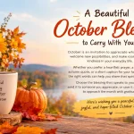 Positive October blessings quotes