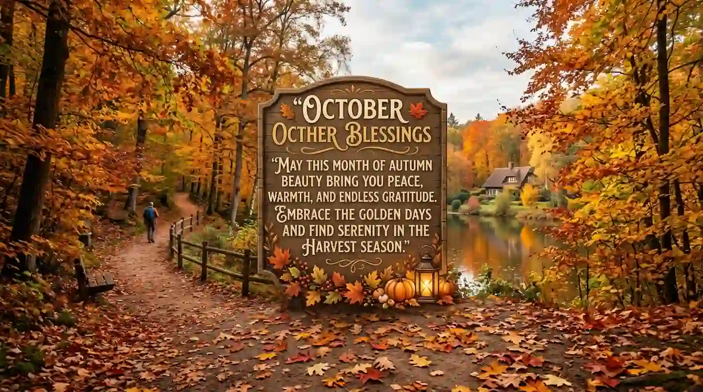 Positive October Blessings Quotes for Autumn Beauty and Peace