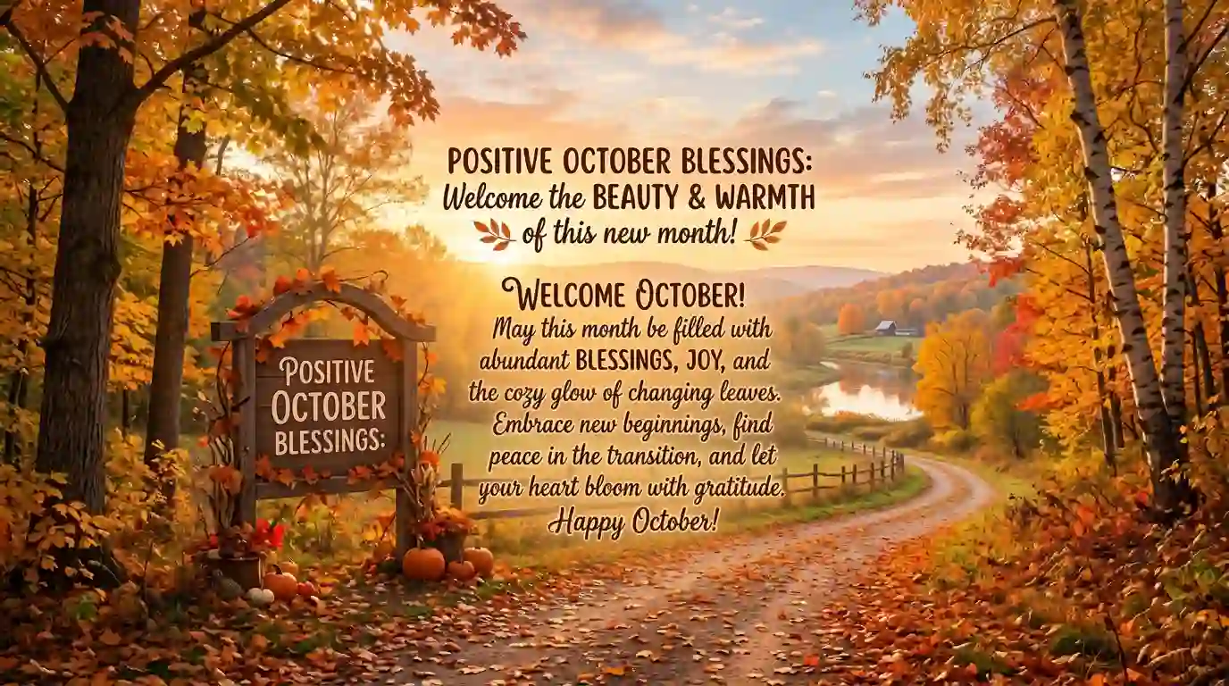 Positive October Blessings Quotes to Welcome the Month