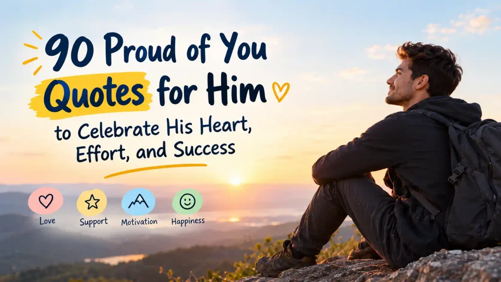Proud of you quotes for him
