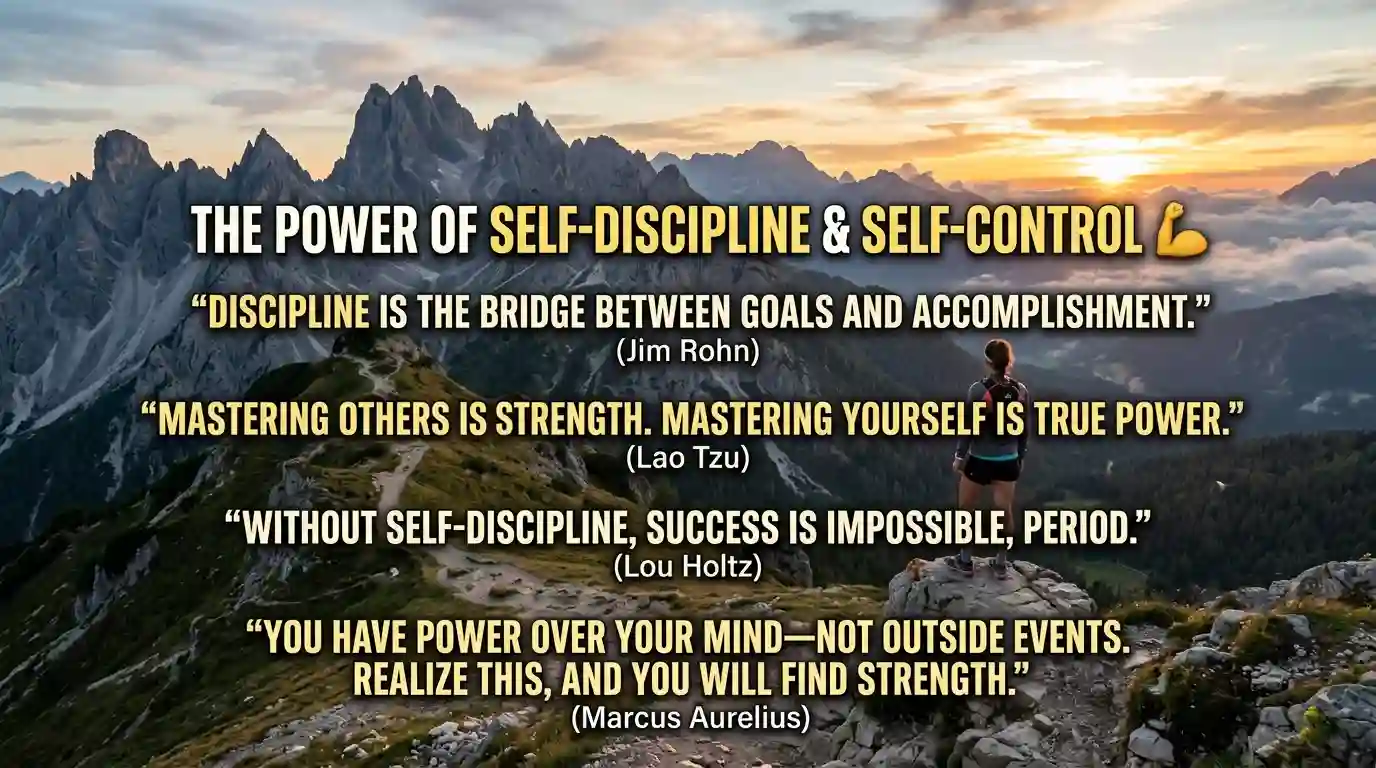 Quotes About Self-Discipline and Self-Control