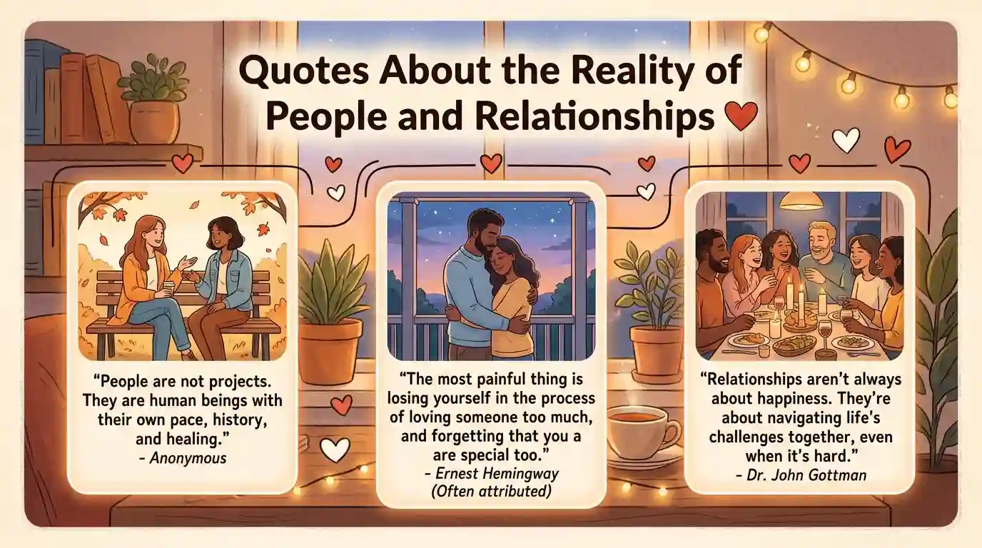 Quotes About the Reality of People and Relationships