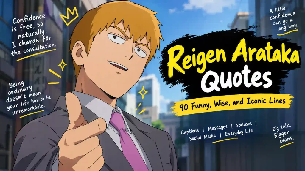 Reigen arataka quotes